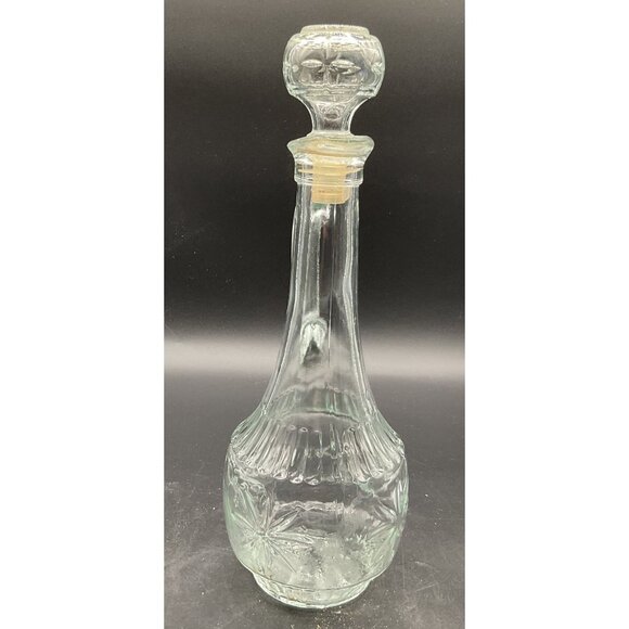 Mogen David Collectors Glass Wine Decanter With Stopper Kosher 12"H USA 1960s - Picture 4 of 9
